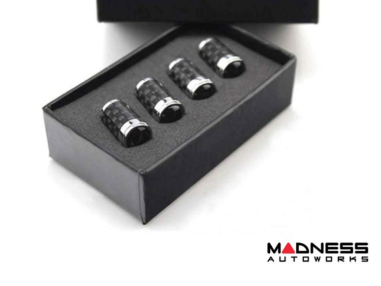 Jaguar Custom Valve Caps Roaring Jaguar Carbon Fiber